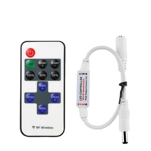 Hot DC5-24V 11-phím Mini RF không dây LED từ xa PWM ánh sáng Dimmer DC12V 5050 2835 màu duy nhất COB dải đèn - Product Image 1