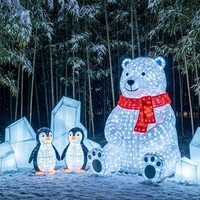 Decoración de Faroles Personalizados para Parques de Atracciones, para Uso en Interiores/Exteriores, Espectáculo de Luces para Parques Temáticos Navideños