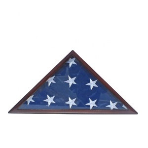 Khung Trưng Bày Cờ Tưởng Niệm Bằng Gỗ Nguyên Khối Có Thể Gập Lại 5X9.5 Inch - Product Image 1