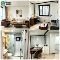 Maison préfabriquée en conteneur de 30 pieds, bureau, maison en conteneur maritime, villa de luxe avec chambre, salle de bain, cuisine, salon