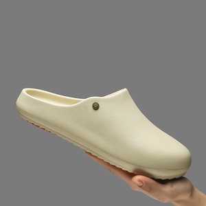 Beige EVA Open Toe <b>Slides</b> With Metal Decoration Anti-Slippery Indoor Slippers All Seasons - Product Image 2