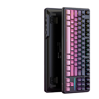 HJSDZHI DK87 87 Key Tri Mode Hot Swappable Mechanical Keyboard RGB Backlit PBT Keycaps 3000mAh untuk Gaming Kantor