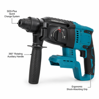 Marteau perforateur rotatif sans fil 21V, batterie lithium rechargeable, SDS Plus, pour le perçage du béton et de la maçonnerie
