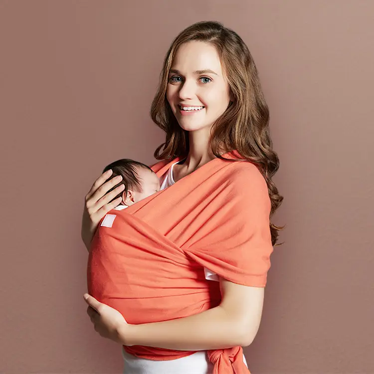 organic Baby Wrap Sling Carrier Bamboo material infant new born swaddle stretch wrap baby carrier sling hip certified baby sling