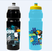 Sans BPA Logo personnalisé Squeeze Cyclisme Bouteille d'eau en plein air 1000ml Vélo Bouteille de boisson Tasse Gym Plastique Sport Bouteille d'eau Grande