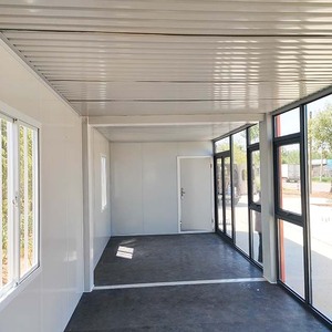 Sang trọng được thiết kế tốt đúc sẵn 3 phòng ngủ <span class=keywords><strong>container</strong></span> nhà 40ft sang trọng nhà kính Rèm Tường Văn phòng prefab nhà - Product Image 3