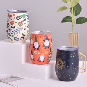 Taza de Café Aislada de Acero Inoxidable de Doble Pared de 12 oz con Diseño de Horóscopo, Vaso de Vidrio Colorido con Tapa para Vino o Otras Bebidas - Product Image 4