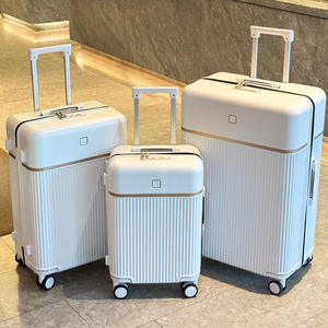 กระเป๋าเดินทางกันขโมยคุณภาพสูง ขนาด 20 นิ้ว รุ่นใหม่สำหรับสาวๆ วัสดุ PC แข็งแรง ทนทาน ขนาด 24 28 นิ้ว ดีไซน์เรียบหรูสำหรับการเดินทาง - Product Image 2