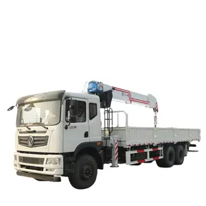 Dongfeng 12 톤 트럭 5 섹션 직선 붐 장착 크레인