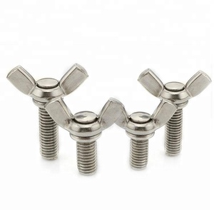 Vis à oreilles en acier inoxydable standard DIN, fabrication directe d'usine, finition brute en carbone, vis papillon, vis <span class=keywords><strong>Molly</strong></span>, tailles de <span class=keywords><strong>M3</strong></span> à M8 - Product Image 1
