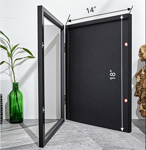 Vitrine murale grand format pour maillot <span class=keywords><strong>de</strong></span> sport, avec charnière et fermeture magnétique, pour objets <span class=keywords><strong>de</strong></span> collection <span class=keywords><strong>de</strong></span> basketball et football - Product Image 2