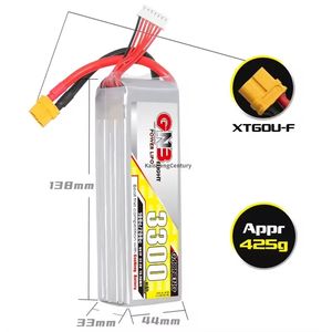 Batterie LiPo GNB 3000 3500 5000mAh 6S 22.2V 100C XT60 pour voiture RC, drone, batterie LiPo à décharge élevée, performance de classement C pour drone FPV - Product Image 4