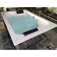 Baignoires à remous en acrylique Yacussi d'intérieur de style Drop-in AOWO couleur personnalisée avec fonction bain moussant 2 personnes