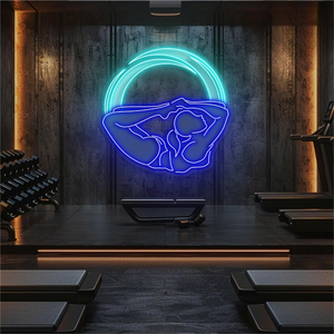 Lunar Flow Yoga Led Neon Sign Operated LED Signs pour Bar Store Business Decorations Shop Name Advertising - Product Image 1