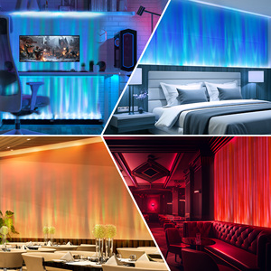 33 "năng động đại dương sóng đèn chảy nước Aurora trực quan RGB rắn màu sắc & hiệu ứng ánh sáng-app & điều khiển từ xa - Product Image 2