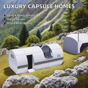 Moderne 1 Chambre Minuscule Structure en Acier Villa Préfabriquée Construction Rapide Rectangle Blanc Loisirs Fonctionnalité 1 Salle de Bain Salon - Product Image 2