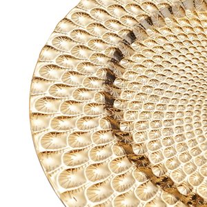 13 pouces en <span class=keywords><strong>plastique</strong></span> chargeur plaques décoration de mariage mélamine assiettes or cuivre maison hôtel Restaurant chargeur plaques mariage - Product Image 6