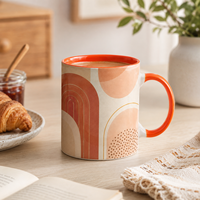 Taza de Café de Cerámica Personalizada con Impresión por Sublimación, Duradera, para Servicio de Bebidas en Cafeterías y Eventos Promocionales