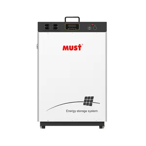 Harus Portabel Sistem Penyimpanan Energi Tata Surya Lifepo4 24V Volt 150ah Baterai Lithium 3KW Inverter Surya