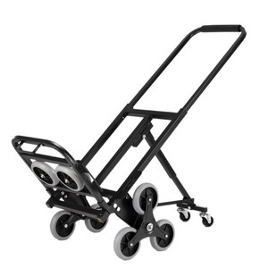Carretilla <span class=keywords><strong>de</strong></span> <span class=keywords><strong>Mano</strong></span> 2 en 1 para Subir <span class=keywords><strong>Escaleras</strong></span>, Capacidad <span class=keywords><strong>de</strong></span> 200 kg, Plegable, con 8 Ruedas y Ruedas <span class=keywords><strong>de</strong></span> Apoyo para Almacén y Mudanzas - Product Image 1