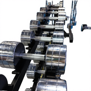 مجموعة دمبل مطاطية 50 كجم 90 رطل بشعار مخصص للاستخدام المنزلي وصالة الألعاب الرياضية واللياقة البدنية ورفع الأثقال والتمارين الرياضية وصالات الجيم التجارية - Product Image 1