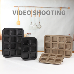 Moule à pâtisserie carré antiadhésif en acier au carbone, mini moule à pain pour pain de mie fait <span class=keywords><strong>maison</strong></span> et gâteaux aux hamburgers - Product Image 3