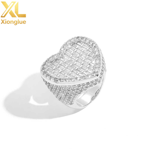 Nuevo Anillo de Moda con Baño de Oro de 18K, Estilo Hiphop Punk, con Cristales de Diamantes, para Mujer - Product Image 2
