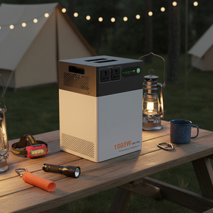 เครื่องกำเนิดไฟฟ้าพลังงานแสงอาทิตย์แบบพกพา 1200w สำหรับใช้ในบ้านและนอกบ้าน ใช้แบตเตอรี่ลิเธียมไอรอนฟอสเฟต (LiFePO4) พร้อมระบบสำรองไฟฉุกเฉินแบบ Pure Sine Wave เหมาะสำหรับการตั้งแคมป์ - Product Image 4