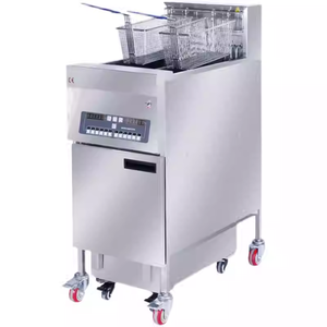 Friggitrice Elettrica Commerciale in Acciaio Inox con Filtro Olio, Due Cestelli, Potenza 9KW, Multivoltaggio, per Pollo Fritto Croccante e Cotolette di Maiale - Product Image 2