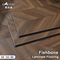 Plancher stratifié en bois dur HDF imperméable de 7 mm, 8 mm, 12 mm