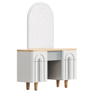 Ensemble de meubles de chambre à coucher Efil : lit, armoire, coiffeuse avec grand miroir, ensemble de chambre à coucher WOODEX - Product Image 5
