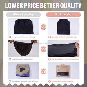 Bán Buôn 2025 Giá Rẻ Màu Rắn Malaysia Thoáng Khí Và Mát Mẻ Cảm Giác Hijab Inner Cap Cạnh Cao Hồi Giáo Phụ Nữ Hijab Undercap - Product Image 5