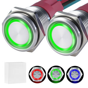 Stainless Steel Emergency Mushroom Push <b>Button</b> Switch 1NO IP67/IP65 Protection LED Illumination Stop - Product Image 1