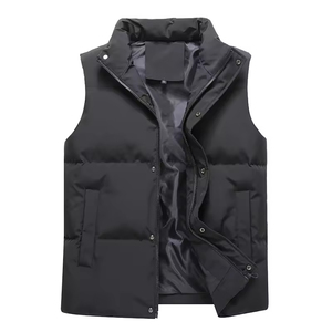 Chaleco casual ecológico de invierno para mujer, con cuello alto, sin mangas, cálido, con bolsillos, resistente al frío. - Product Image 6