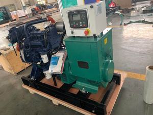 Weichai WP2.3CD25E200エンジンによる15kw 16kw 18kva 20kva3相海洋ディーゼル発電機電力 - Product Image 4