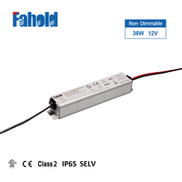 Alimentation LED AC-DC Classe 2 12V 36W PF>0.95 Étanche IP65/IP67 Certifiée cUL/CE pour Bande LED, Armoire, Signalétique, Aménagement Paysager Extérieur