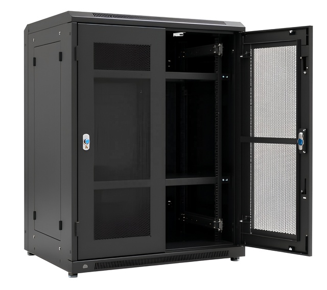 TZR Custom Industrial-Grade Aluminum Floor Standing Server Rack Cabinet Multiple Shelves ISO9001 Sheet Metal Fabrication