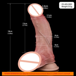 ดิ๊กโด้สองชั้นสมจริงพิเศษ ขนาด 7 นิ้ว สำหรับผู้หญิง พร้อมถ้วยดูด - Product Image 5