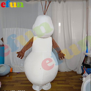 Efun quantité minimale de commande 1 PC Costume de mascotte <span class=keywords><strong>Olaf</strong></span> de dessin animé personnalisé Costume de mascotte drôle de personnage de bonhomme de neige à vendre - Product Image 4