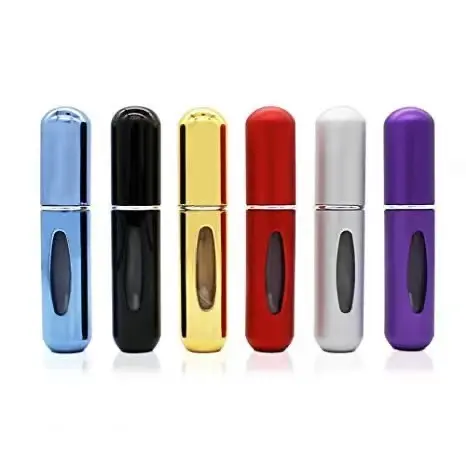 Wholesale refillable 5ml portable atomizer aluminum spray perfume bottle