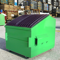 Poubelle à chargement frontal XINTUO de 6 mètres cubes, poubelle à déchets ménagers, certifiée CE, garantie 1 an