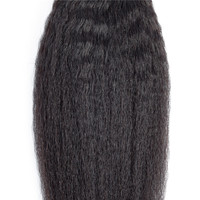Extensions de cheveux humains lisses et crépus de 30 à 40 pouces, pas chères, YesWigs, cheveux indiens bruts, cuticules alignées, double épaisseur, pour tissage