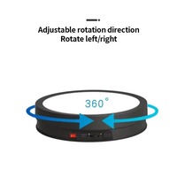 Plateau tournant lumineux en ABS pour photographie, avec design silencieux et réglage à 360° °   Support de présentation rotatif, plateau tournant électrique