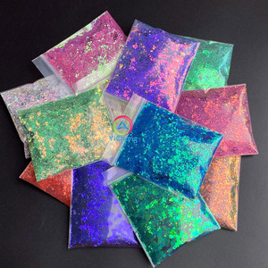 20G Túi Polyester Mỹ Phẩm Tắc Kè Hoa Long Lanh Màu Sắc Thay Đổi Long Lanh Bột Cho Hàng Thủ Công Giáng Sinh Trang Trí - Product Image 1