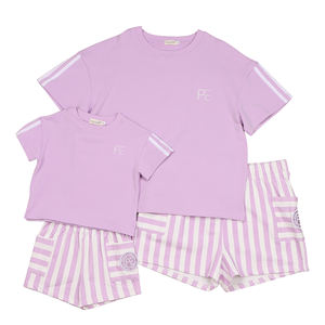 Tenues assorties père et fils personnalisées, confortables, respirantes et douces, en coton biologique, ensembles de t-shirts, tenues assorties pour la famille - Product Image 2