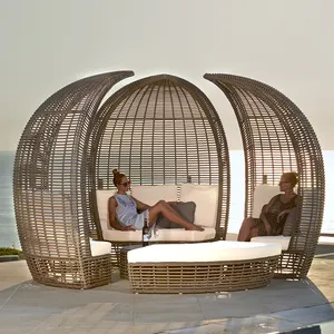 Set Divano <span class=keywords><strong>da</strong></span> <span class=keywords><strong>Giardino</strong></span> Moderno di Alta Qualità, Grande Letto <span class=keywords><strong>in</strong></span> <span class=keywords><strong>Rattan</strong></span> con Tavolo <span class=keywords><strong>da</strong></span> Spiaggia, Vendita Diretta dalla Fabbrica per Hotel - Product Image 1