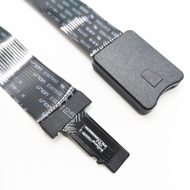 Black or White AWM 20624 for GPS/COMPUTER/CAMERA 25cm SIM Card to Micro SD Female Socket Extension Cable