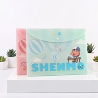 Carpeta de Archivo con Botón a Presión A4 de PP con Logotipo Personalizado, Carpeta de Documentos de Plástico Transparente Impermeable para Almacenamiento en la Oficina o la Escuela
