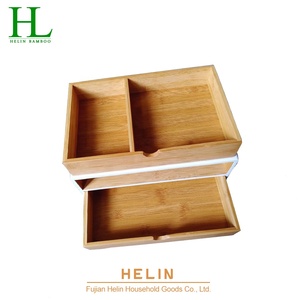 <span class=keywords><strong>Organisateur</strong></span> <span class=keywords><strong>de</strong></span> <span class=keywords><strong>bureau</strong></span> en bambou rectangulaire personnalisé, boîte à dossiers, finition laquée, multifonctionnel, grande capacité, origine Fujian, modèle H-0325 - Product Image 4
