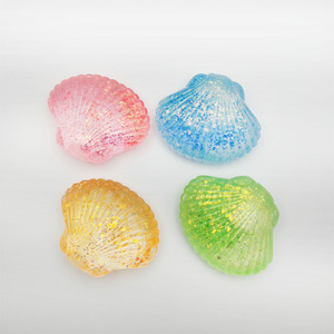 High Quality TPR Maltose Glitter Seashell Gold Powder Shell <b>Squishy</b> Promotional Gift Decompression Toys for Kids and Adults - Product Image 5
